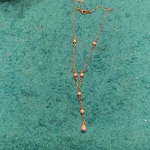 Nina Rocco Gold And Faux Pearl Necklace